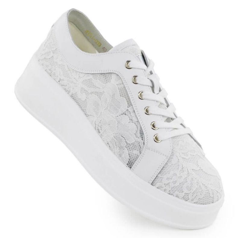 S.Barski Sapatos na plataforma S. Barski Hy51-059 White branco