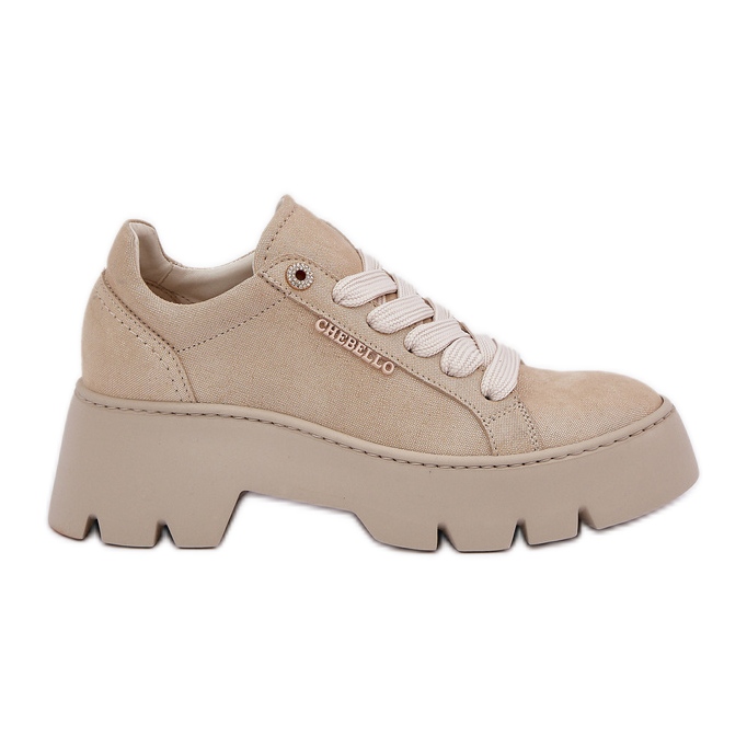 Sneakers Sports Shoes na plataforma Chebello 4632 Gold dourado