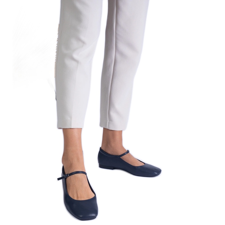 Ballerinas Eco -Leather Classic da Marinha azul