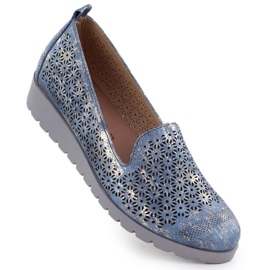 M.Daszyński Sapatos em M. Daszyński MR1628-20 em flores azul