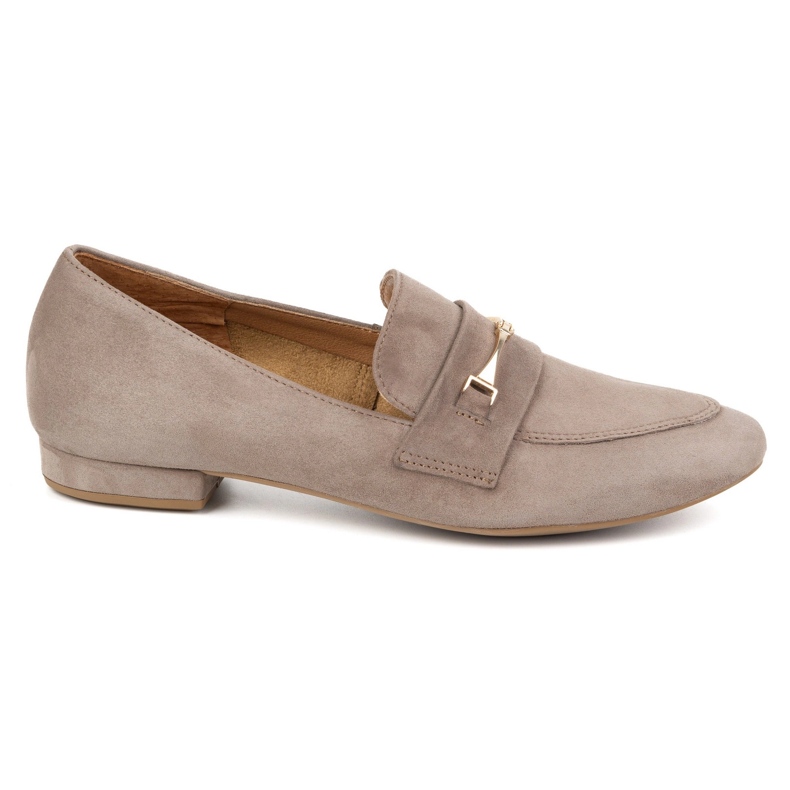 Ivbut Bombas de mulheres polonesas 1625/1 Dark Beige bege