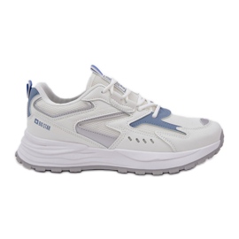 Sapatos esportivos femininos Big Star NN274A094 Sistema de Hi-Poly Sistema Branco-azul