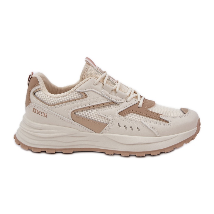 Sapatos esportivos femininos Big Star NN274A096 Hi-Polish Beige System bege