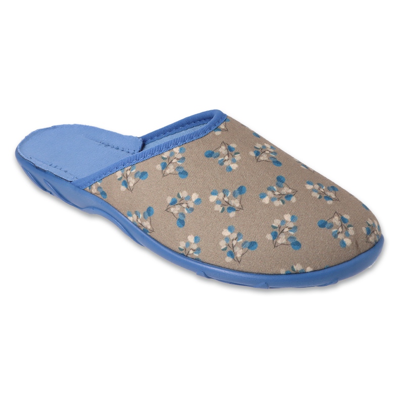 Flippers femininos de Befado 235d197 com a aplicação de flores cinza