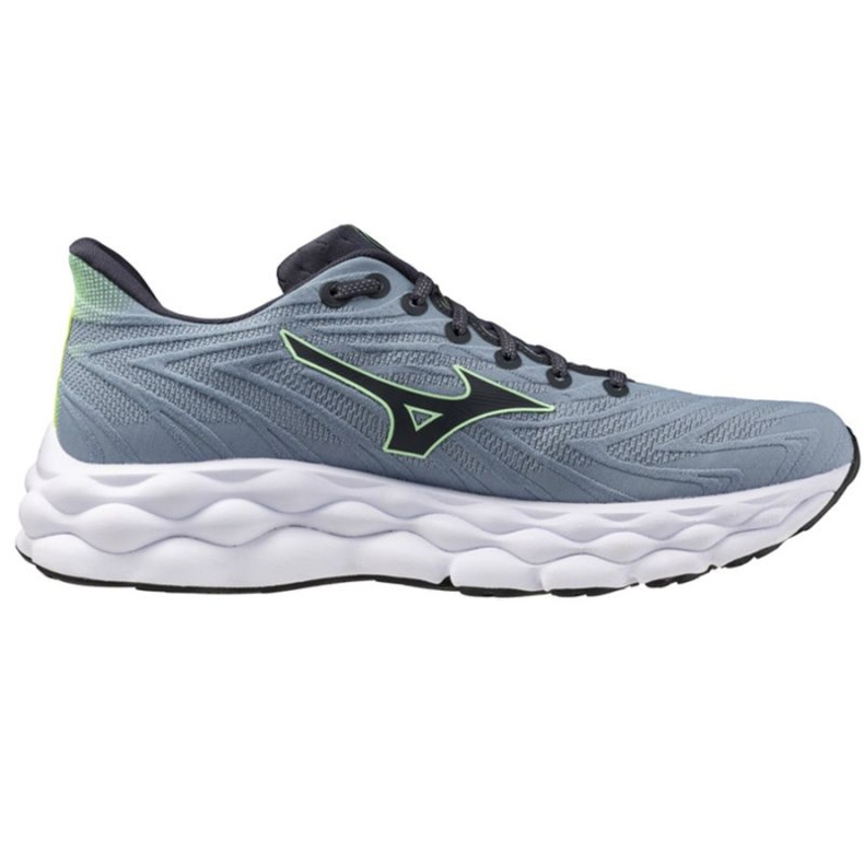 Tênis de corrida mizuno onda céu 8 j1gc240251 cinza