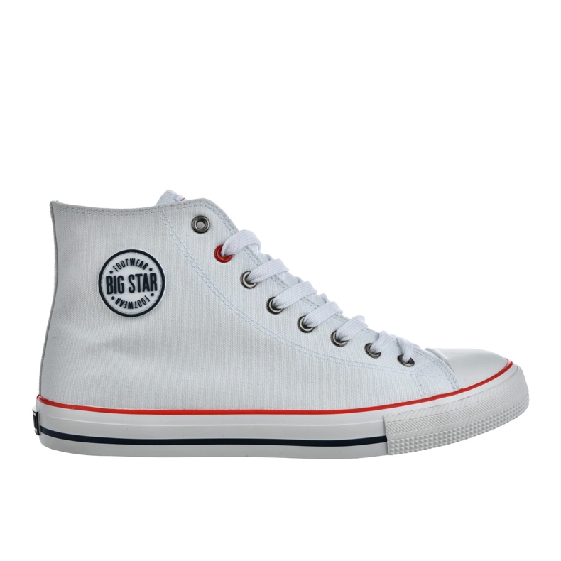 Big Star Sapatos masculinos tênis altos grandes estrelas nn174305 branco