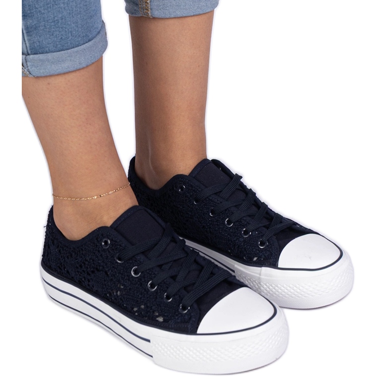 OpenWork Women's Navy Blue Sneakers azul