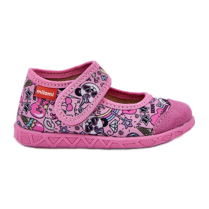 Chinelos infantis em pandas rosa