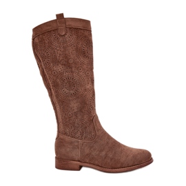 S.Barski Botas com um Upper S. Barski Hy51-860 marrom