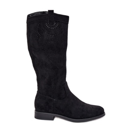 S.Barski Botas com um Upper S. Barski Hy51-860 preto S.Barski Botas com um Upper S. Barski Hy51-860 preto