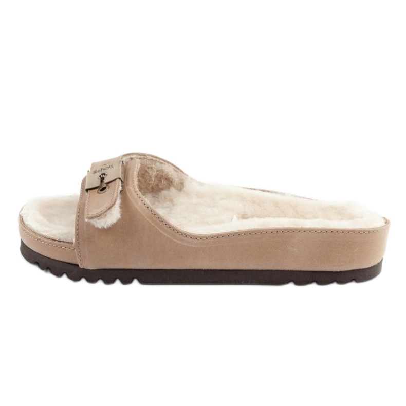 Scholl icônico meg taupe f303171062 flip -flops bege
