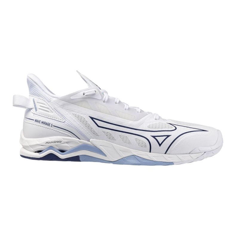 Mizuno Wave Mirage 5 X1Ga235097 Sapatos de vôlei branco