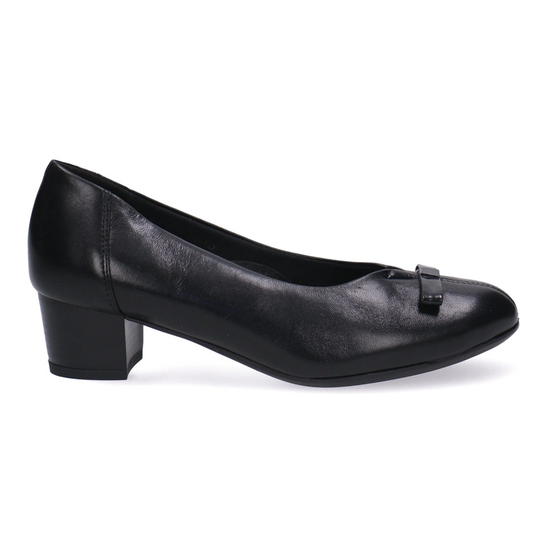 Bombas clássicas de couro Face preto feminino Kostex 2134-K 10