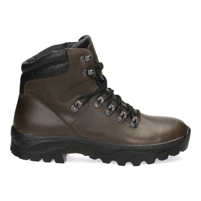 Botas de trekking de couro tático-myśliwskie knieja Pollonus Brown 6-0127-002 castanho castanho