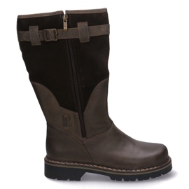 Botas táticas duráveis-myśliwskie Baribal Pollonus Brown 6-0104-002 Face marrom marrom