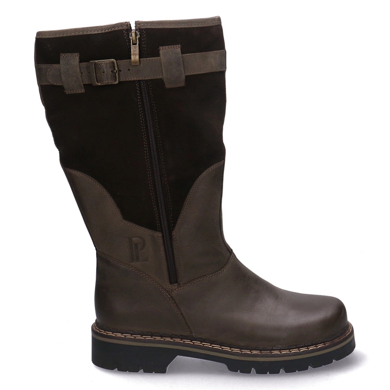 Botas táticas duráveis-myśliwskie Baribal Pollonus Brown 6-0104-002 Face castanho castanho