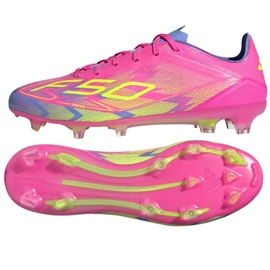 Adidas F50 Pro FG/MG JH6419 Sapatos de futebol rosa