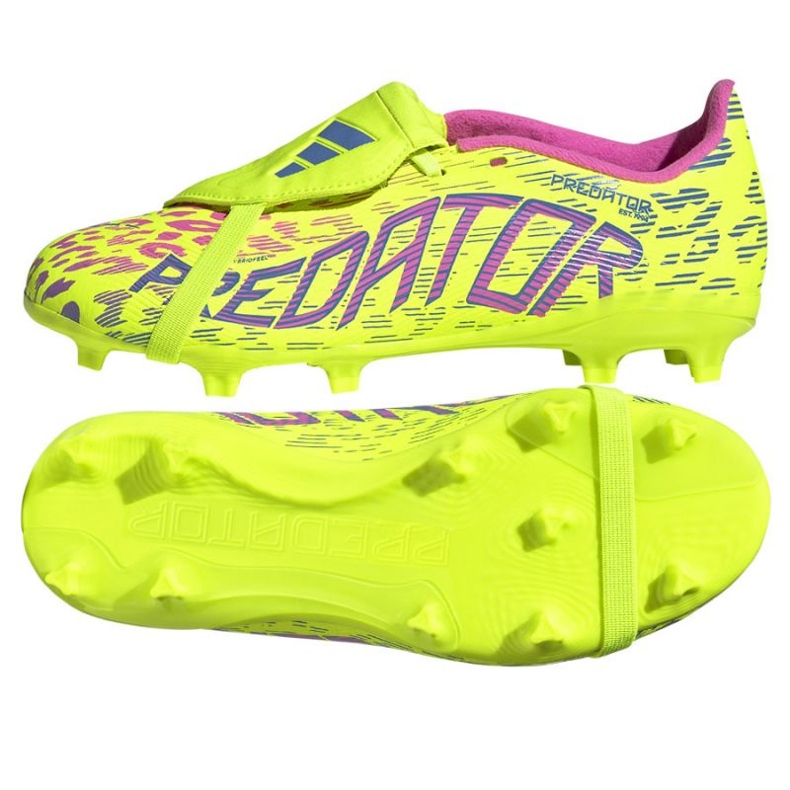 Adidas Predator League FT FG JP9837 Sapatos de futebol amarelo