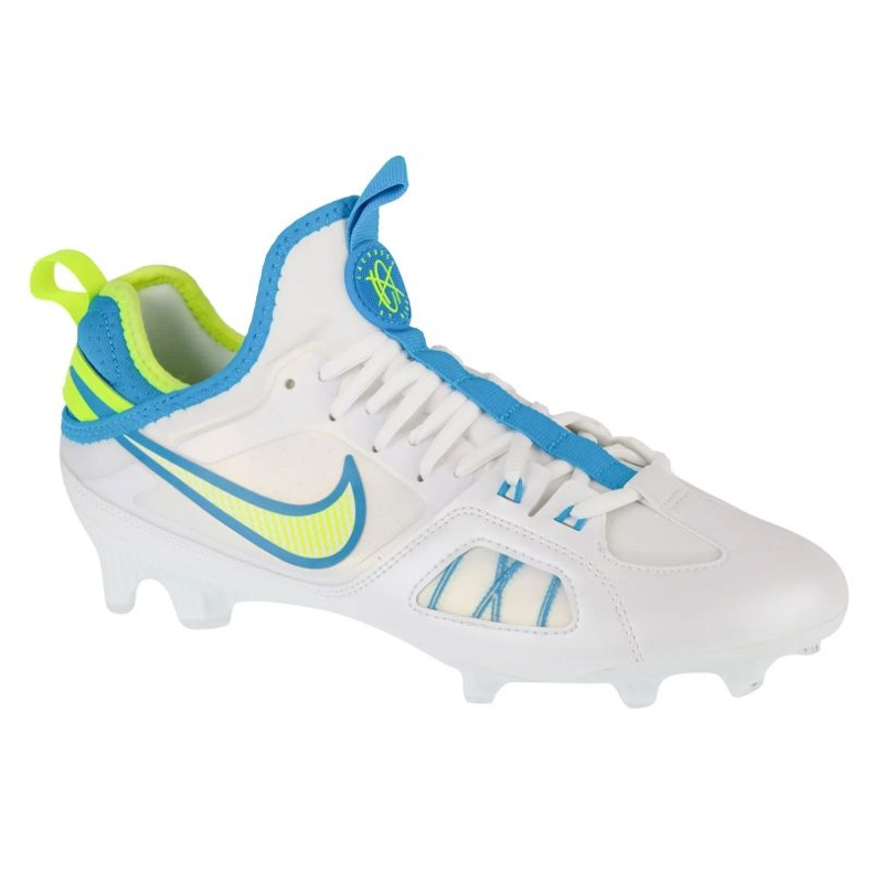 Nike Huarache 9 Varsity LAX SE FG FZ3620-100 Sapatos de futebol branco