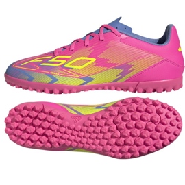 Adidas F50 Club TF 7208 JP7208 Sapatos de futebol rosa Adidas F50 Club TF 7208 JP7208 Sapatos de futebol rosa