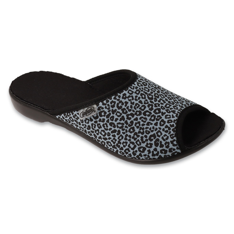 Slippers femininos de Befado PU 255d004 com manchas azul