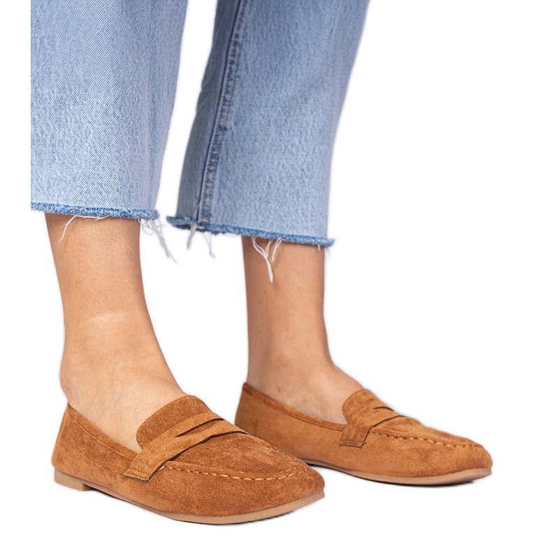 Brown elegantes mocassins de Ekozamsz castanho