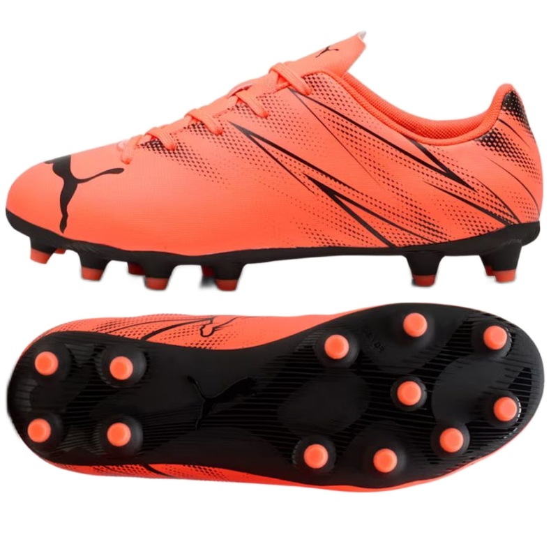 Puma Attacanto FG/AG 107480-14 Sapatos de futebol vermelho