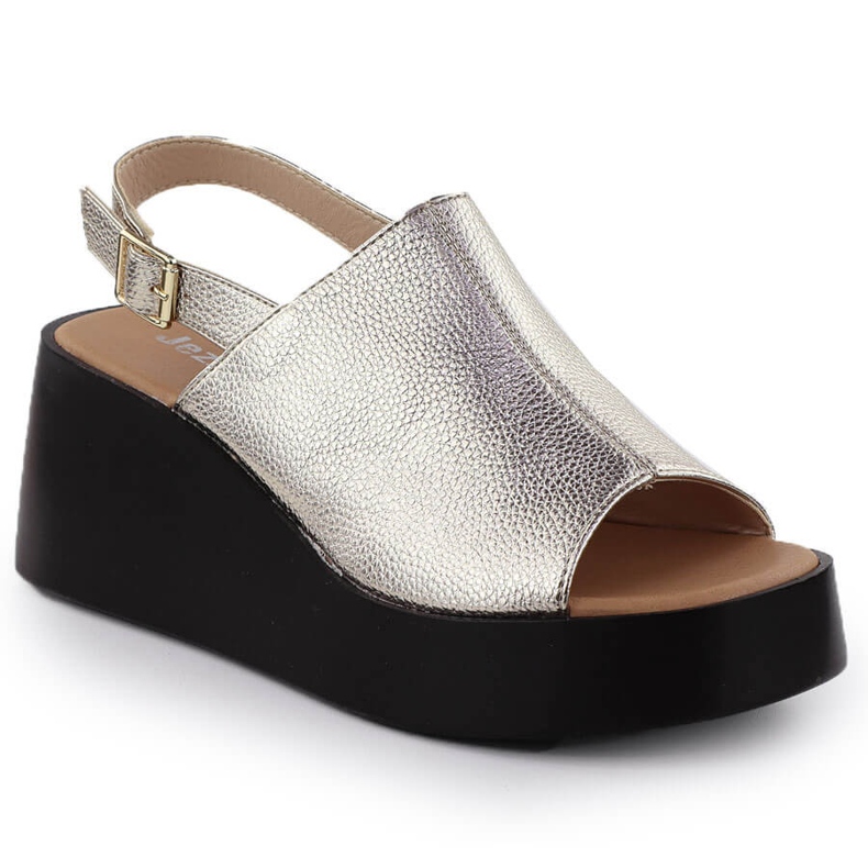 Sandálias femininas na plataforma Golden Jezzi 24130 dourado