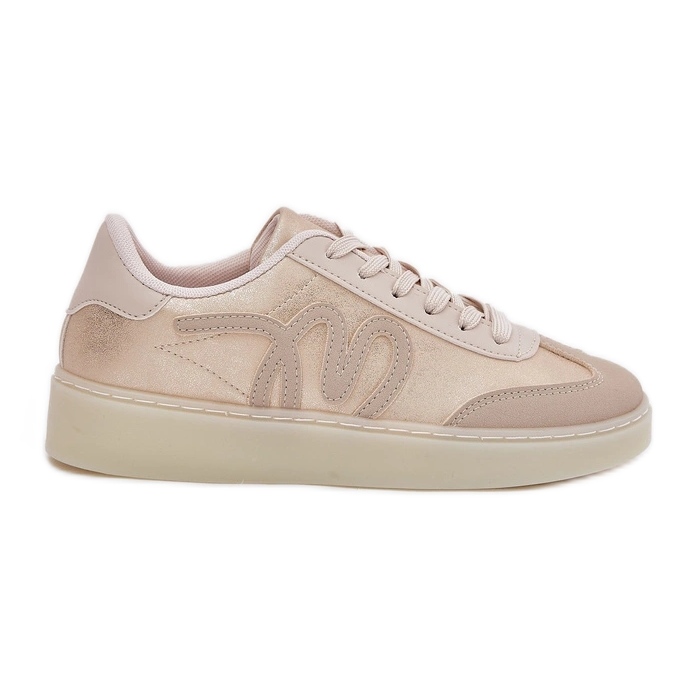 Ouro-Beige Eco-Beige Eco Sports Shoes dourado