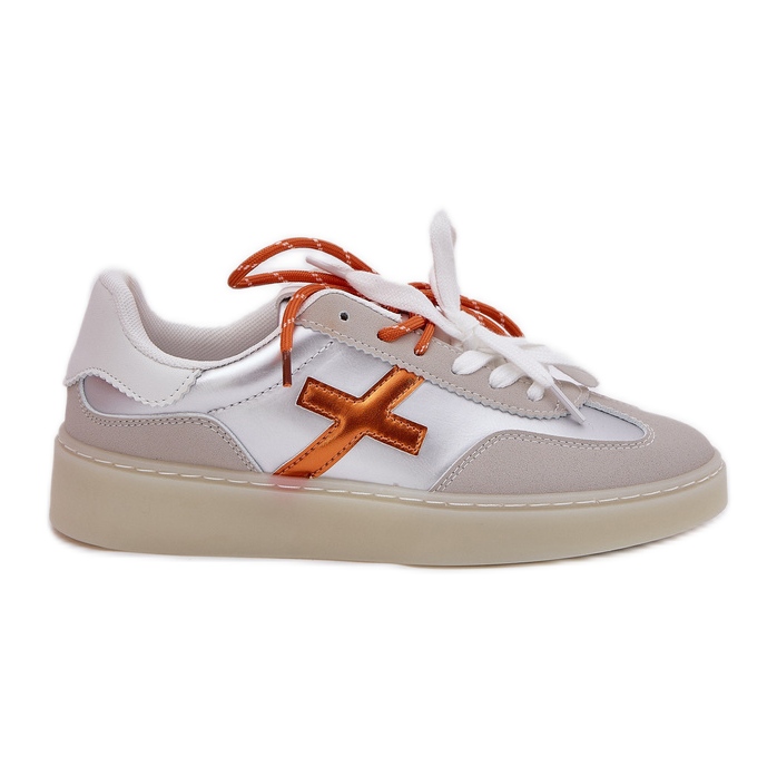 Sapatos de baixo esporte feminino de prata