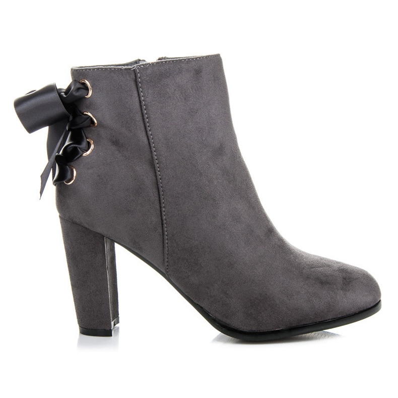 Abloom Botas altas com fita cinza