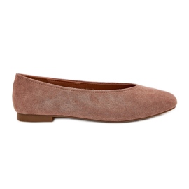 Ballerinas clássicas com Eco Suede Khaki bege