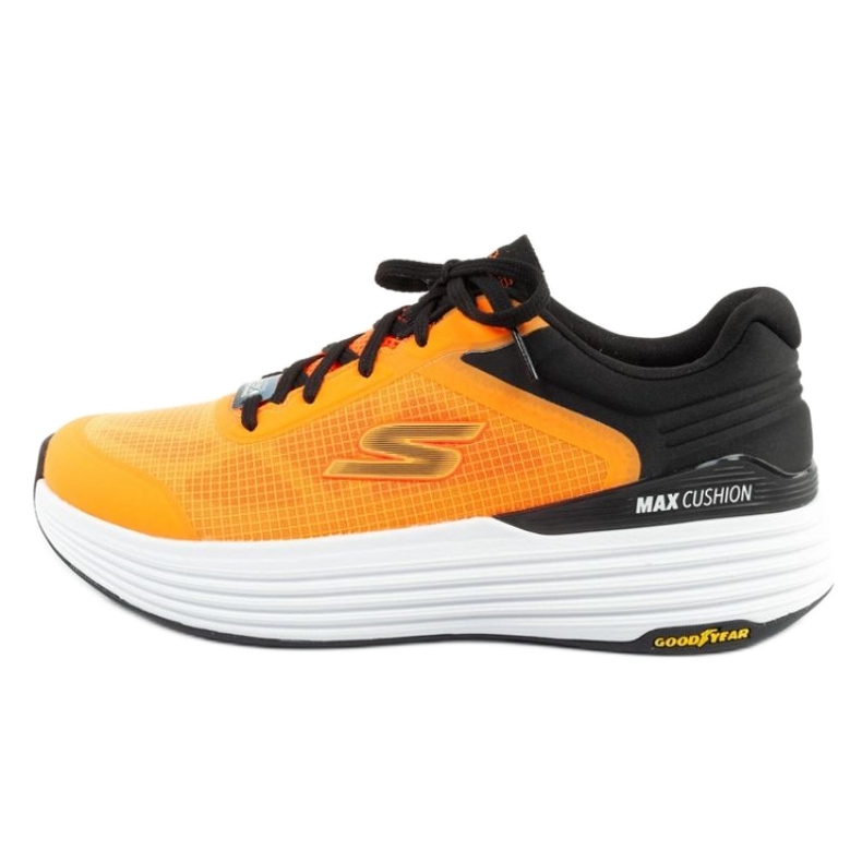 Tênis de corrida Skechers Max Cushioning 220932/orbk amarelo