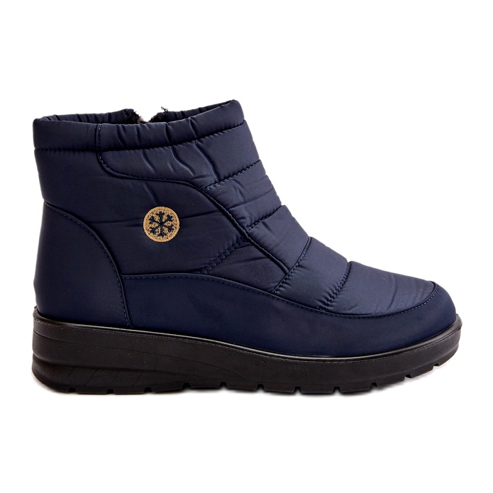 News Botas de neve com isolamento feminino, azul marinho