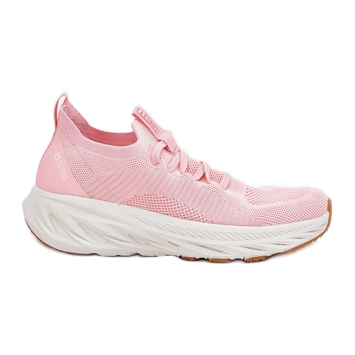 Sapatos esportivos femininos confortáveis ​​Big Star RR274A131 Hi-polish Pink System rosa