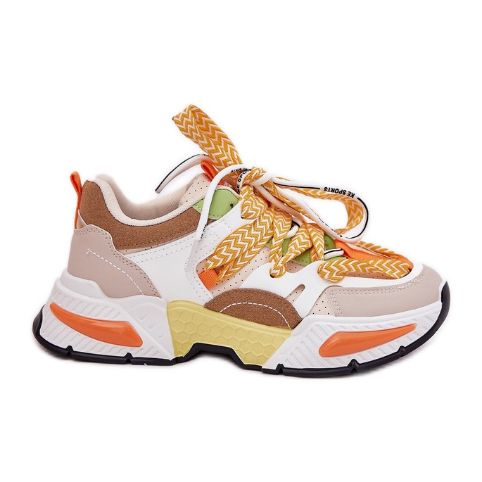 Tênis de sapatos esportivos femininos com multicolor de laço duplo multicolorido