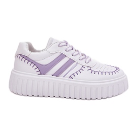 Tênis plataforma feminino, roxo