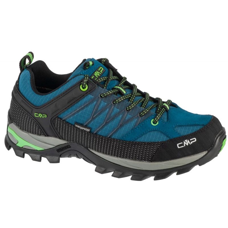 CMP Rigel Low 3q54457-15mr Sapatos de trekking masculinos azul