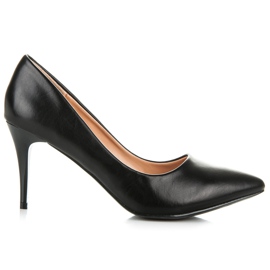 Ideal Shoes salto alto preto