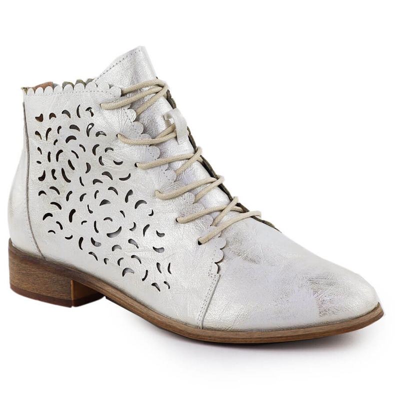 Botas de ouro branco feminino Potocki 25-12646