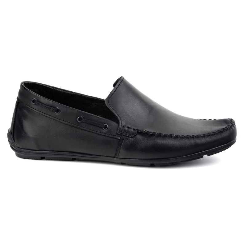 Olivier Mocassins de couro masculino 700knt preto
