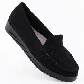 Mocassins Openwork paira preto potocki 25-11316