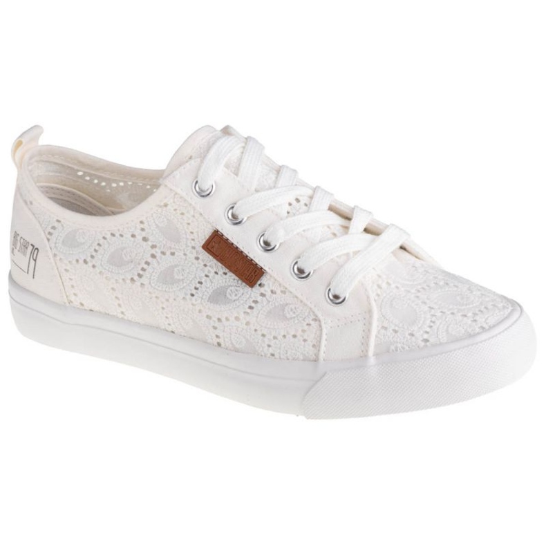 Big Star Grande estrela feminina W274925 tênis de renda branco