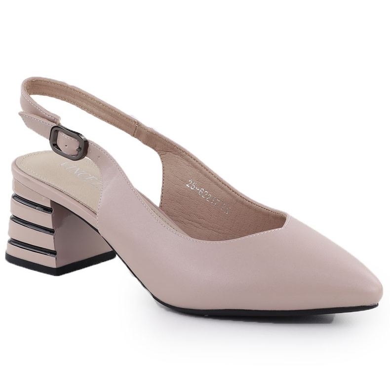 Bombas femininas em um salto decorativo rosa Vinceza 62217