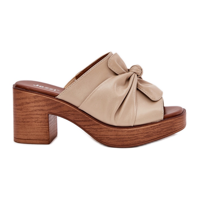 Chinelos femininos no eco -lheather post bege