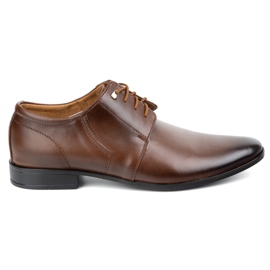 Olivier Sapatos masculinos couro formal 301l Brown marrom