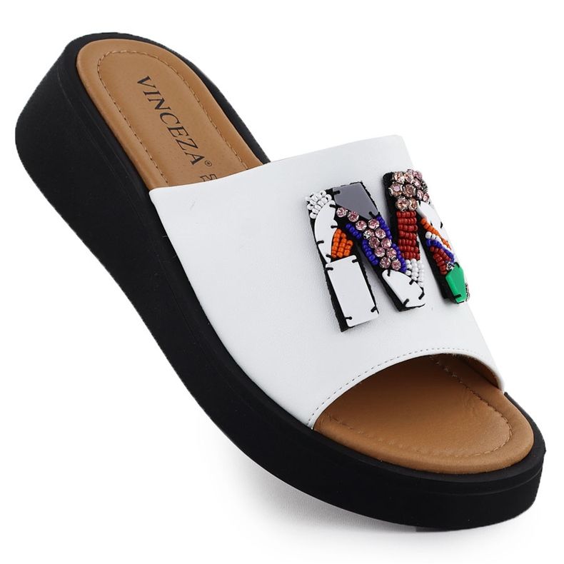 Flipers brancos femininos Vinceza 66623