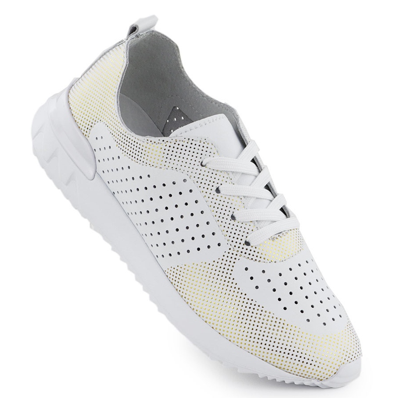 BIAłe Artiker 56C1036 Sapatos esportivos de couro aberto branco