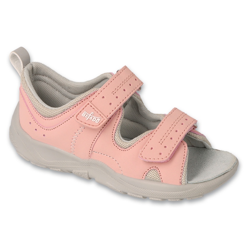 Sandals Befado Inserção de couro infantil 721p020 rosa