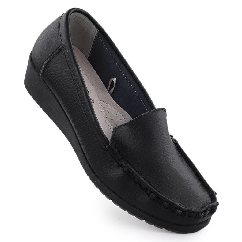 Supomers de couro feminino na altitude Black Sabatina JHY03 preto